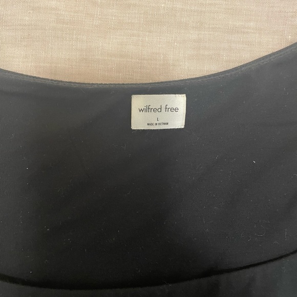 Aritzia Wilfred label black tank top bodysuit - Picture 3 of 3